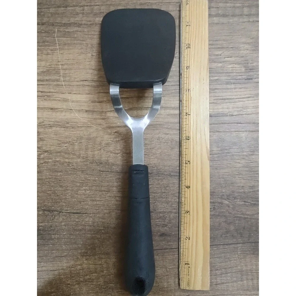 Hamilton Beach Spatula Flipper Turner Rubber Grip Black Handle 12